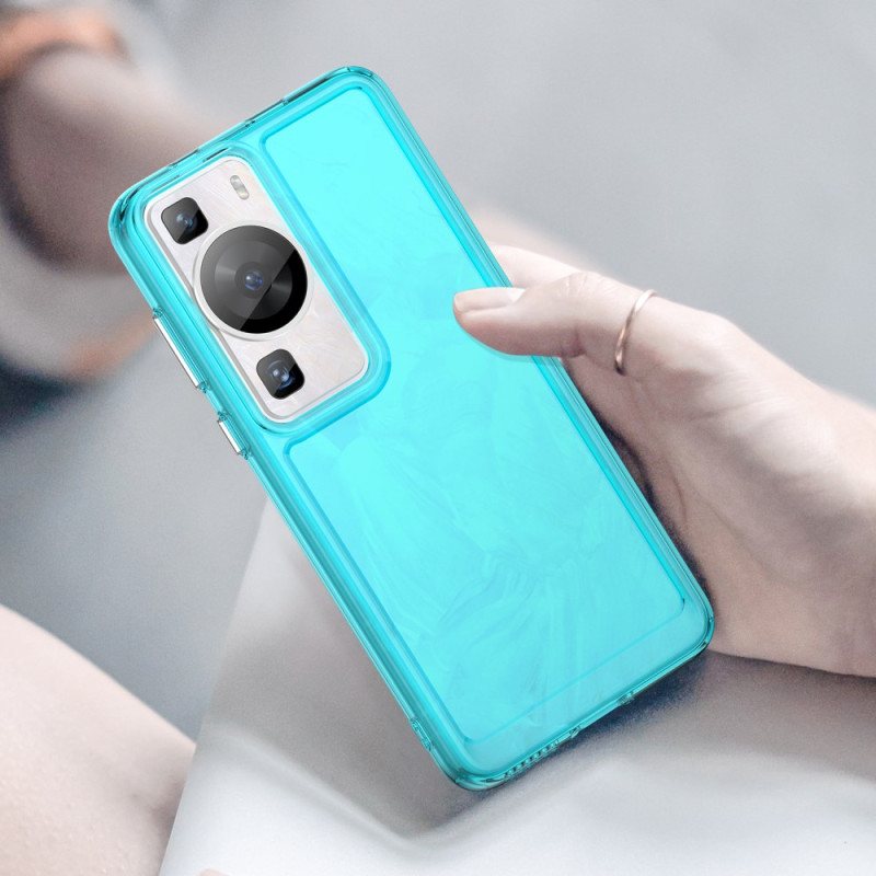 Deksel Til Huawei P60 Pro Transparent Candy Series