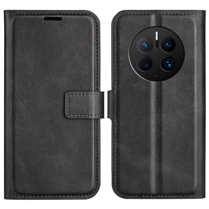 Folio Deksel Til Huawei Mate 50 Pro Faux Leather Design Plus