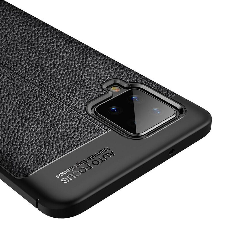 Deksel Til Samsung Galaxy A42 5G Dobbel Linje Litchi Leather Effect