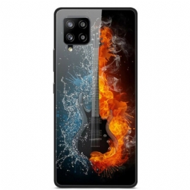 Deksel Til Samsung Galaxy A42 5G Gitar I Herdet Glass