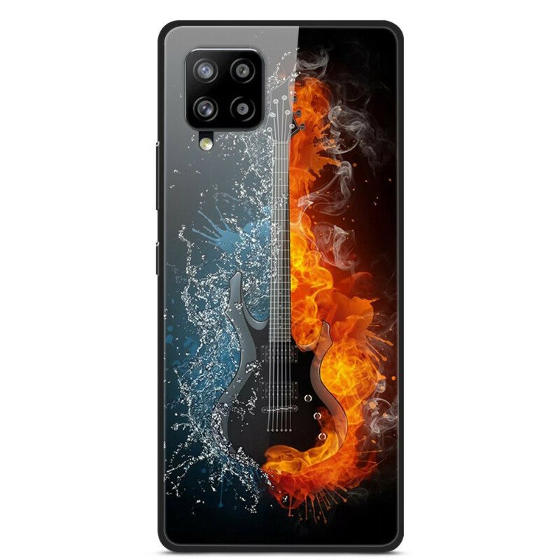 Deksel Til Samsung Galaxy A42 5G Gitar I Herdet Glass