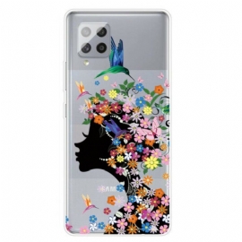 Deksel Til Samsung Galaxy A42 5G Pent Blomsterhode