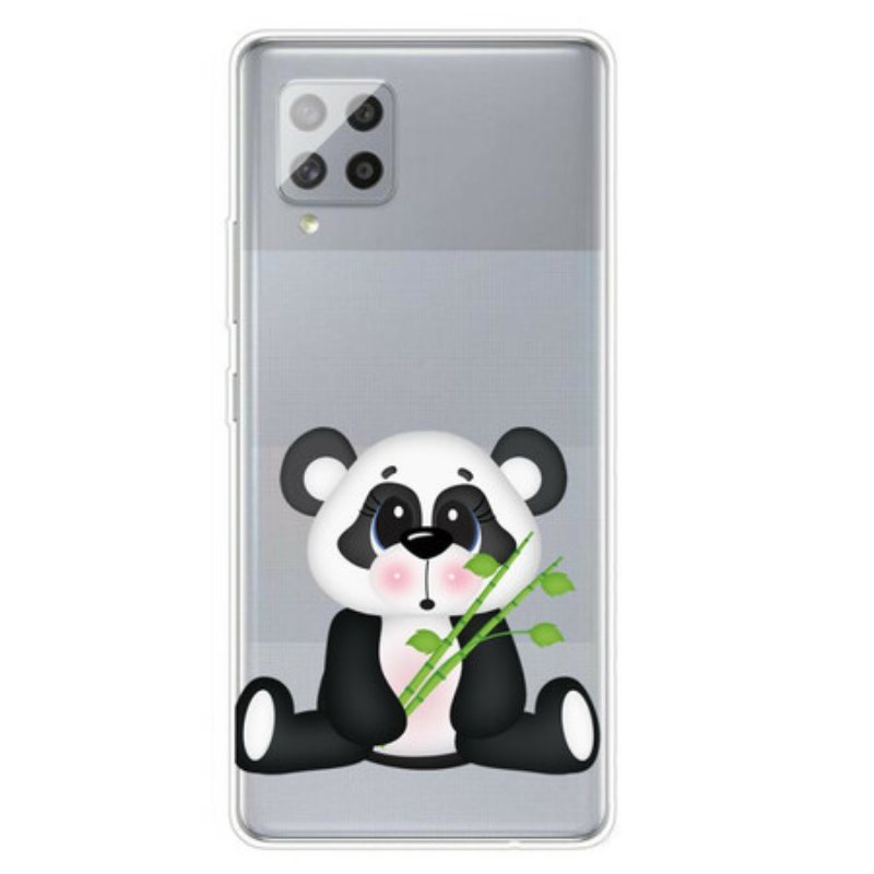 Deksel Til Samsung Galaxy A42 5G Sømløs Sad Panda