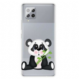 Deksel Til Samsung Galaxy A42 5G Sømløs Sad Panda