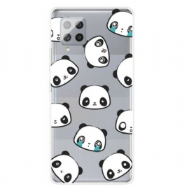 Deksel Til Samsung Galaxy A42 5G Sømløse Sentimentale Pandaer