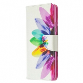 Folio Deksel Til Samsung Galaxy A42 5G Akvarell Blomst