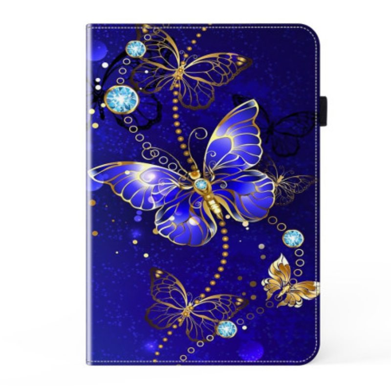 Etui Samsung Galaxy Tab S9 Diamantsommerfugler Beskyttelse Deksel