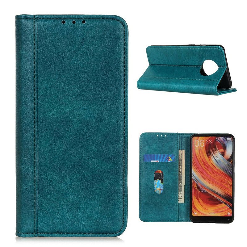 Folio Deksel Til Huawei Mate 40 Pro Premium Split Litchi Leather