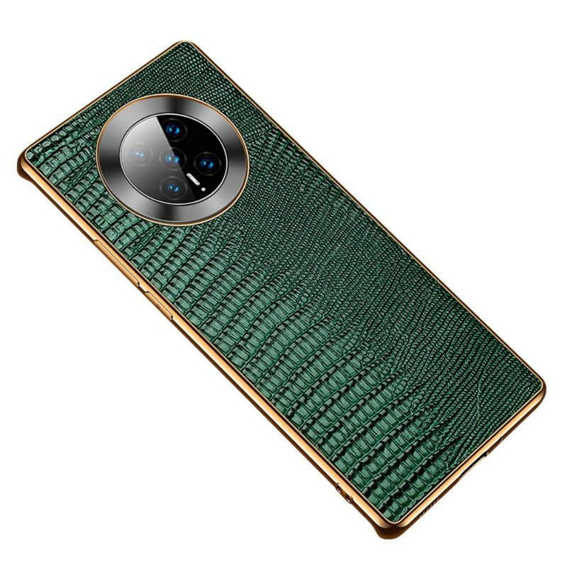 Mobildeksel Til Huawei Mate 40 Pro Ekte Lizard Texture Leather