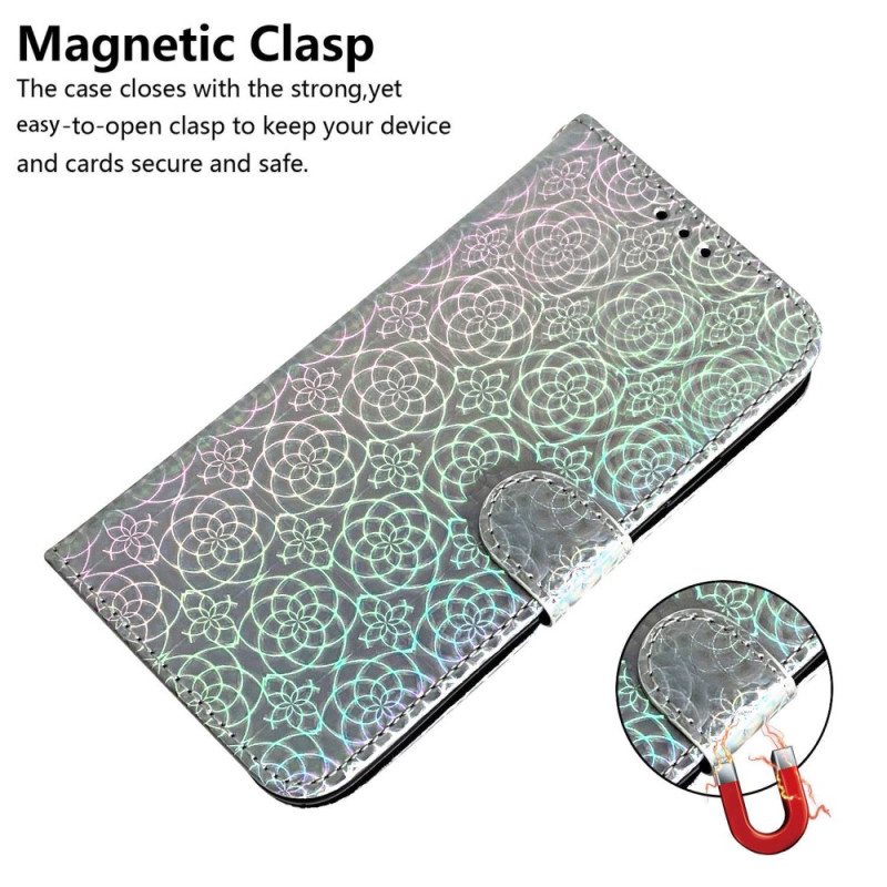 Folio Deksel Til Xiaomi 13 Pro Med Kjede Strappy Disco Style