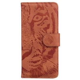 Folio Deksel Til Xiaomi 13 Pro Med Kjede Strappy Tiger Print