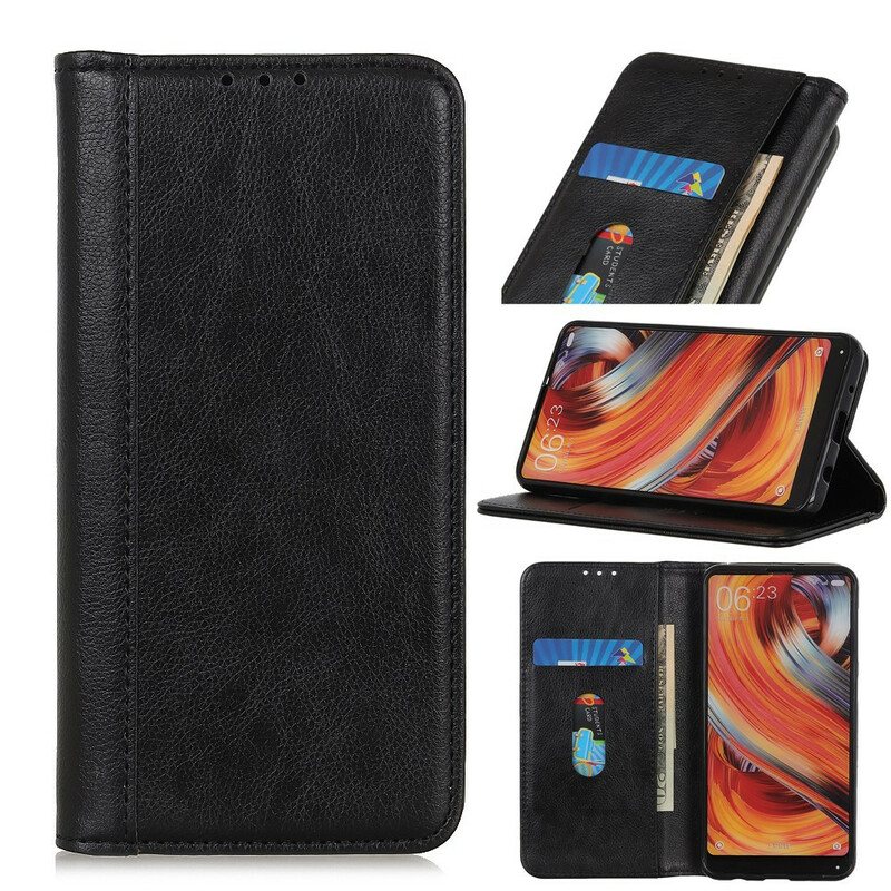 Beskyttelse Deksel Til Samsung Galaxy A21s Folio Deksel Elegance Split Litchi Leather