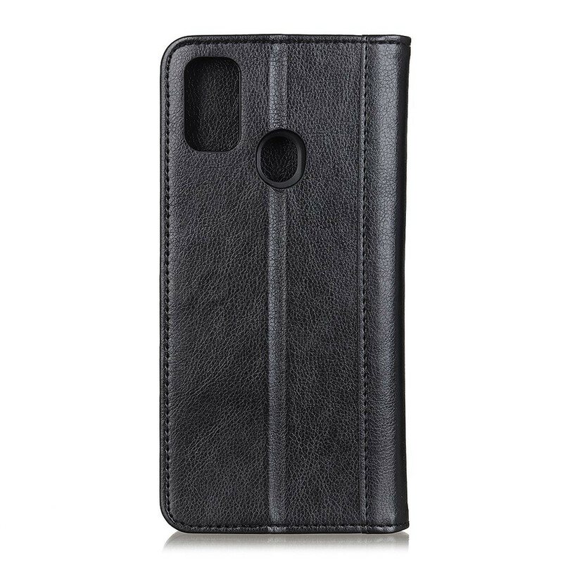 Beskyttelse Deksel Til Samsung Galaxy A21s Folio Deksel Elegance Split Litchi Leather