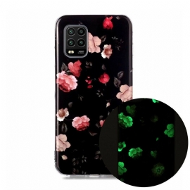 Deksel Til Xiaomi Mi 10 Lite Fluorescerende Blomster