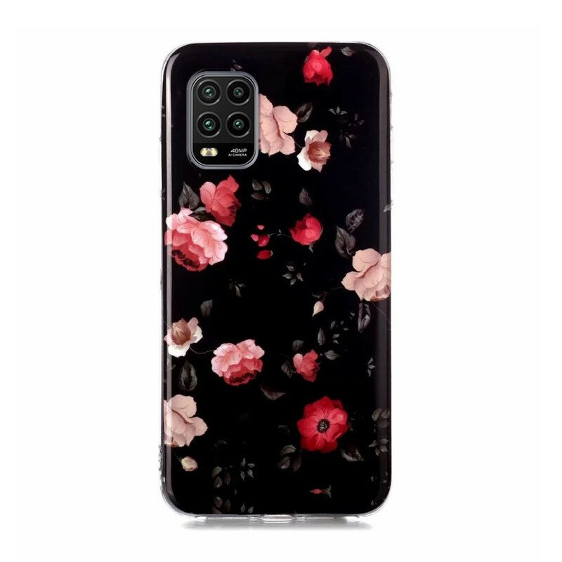 Deksel Til Xiaomi Mi 10 Lite Fluorescerende Blomster