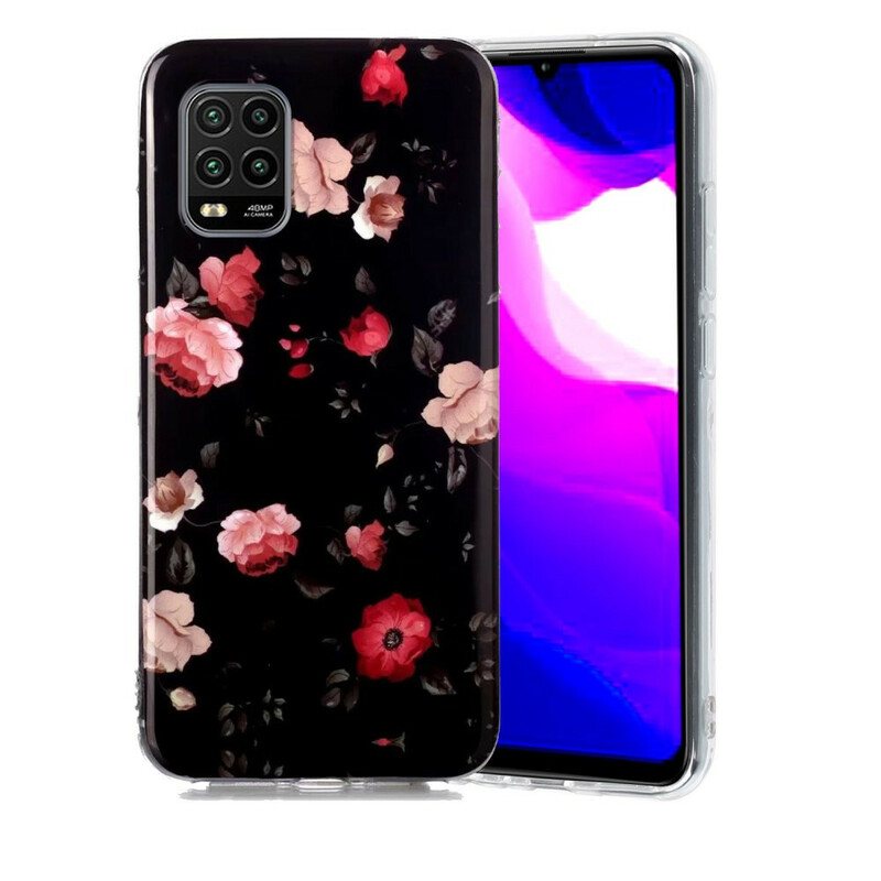 Deksel Til Xiaomi Mi 10 Lite Fluorescerende Blomster