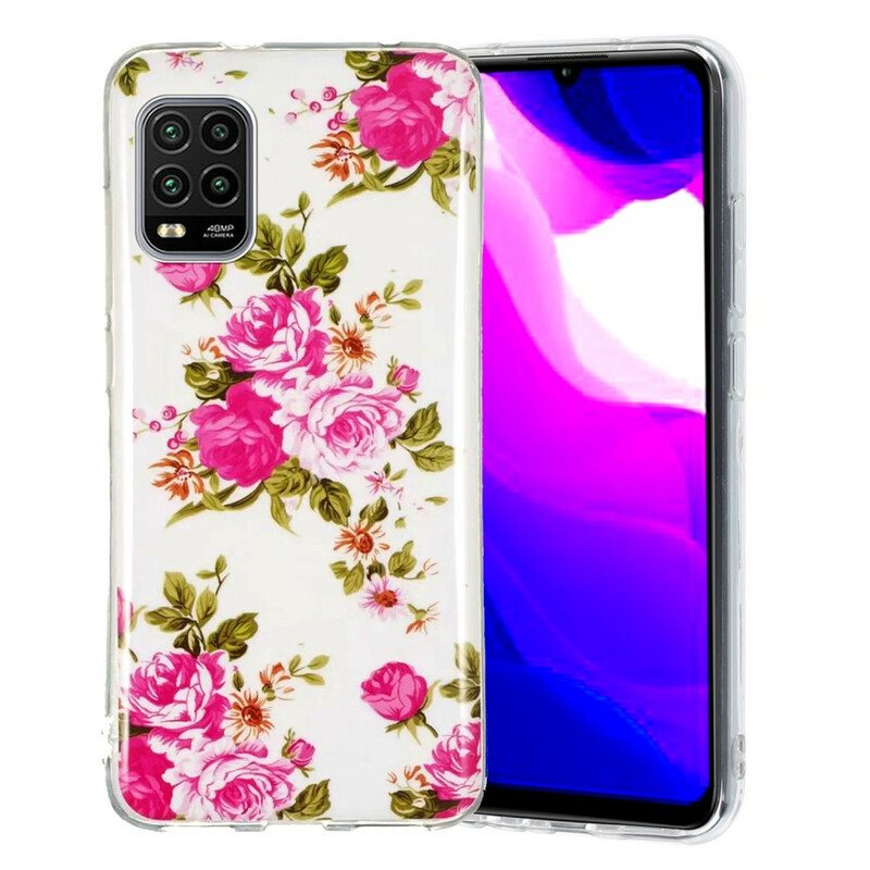 Deksel Til Xiaomi Mi 10 Lite Fluorescerende Liberty-blomster