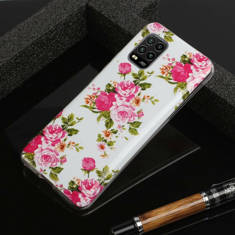 Deksel Til Xiaomi Mi 10 Lite Fluorescerende Liberty-blomster