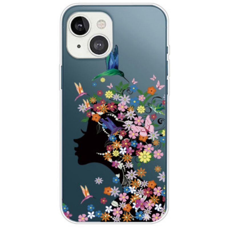 Deksel Til iPhone 14 Plus Pent Blomsterhode