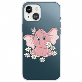 Deksel Til iPhone 14 Plus Sømløs Rosa Elefant