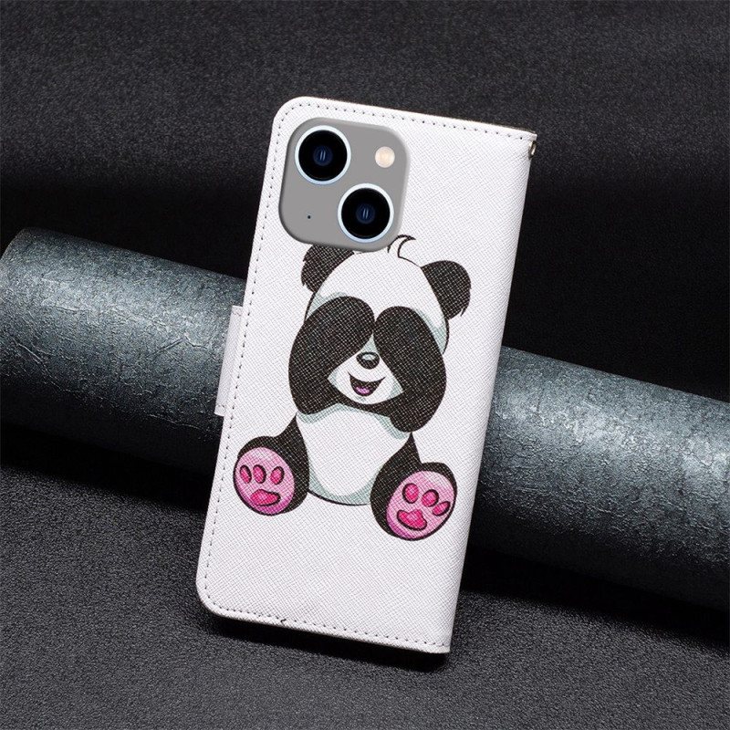 Folio Deksel Til iPhone 14 Plus Panda Moro