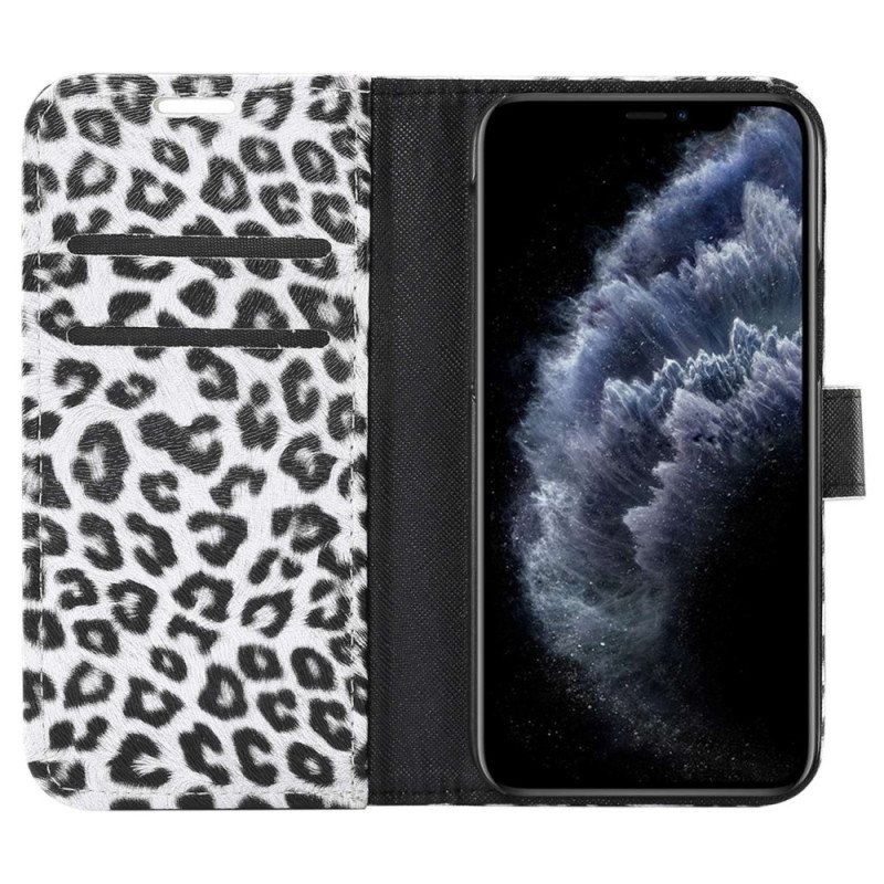 Lærdeksel Til iPhone 14 Plus Leopard Hudstil