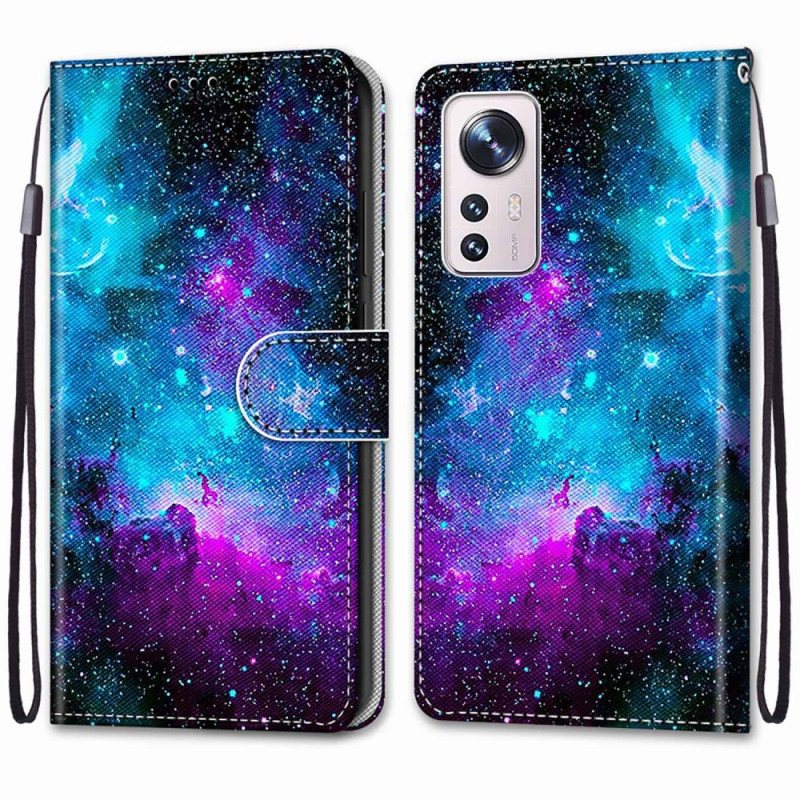 Folio Deksel Til Xiaomi 12 / 12X Kosmisk Himmel