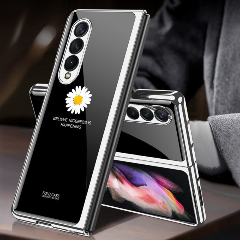 Deksel Til Samsung Galaxy Z Fold 3 5G Daisy Herdet Glass Gkk