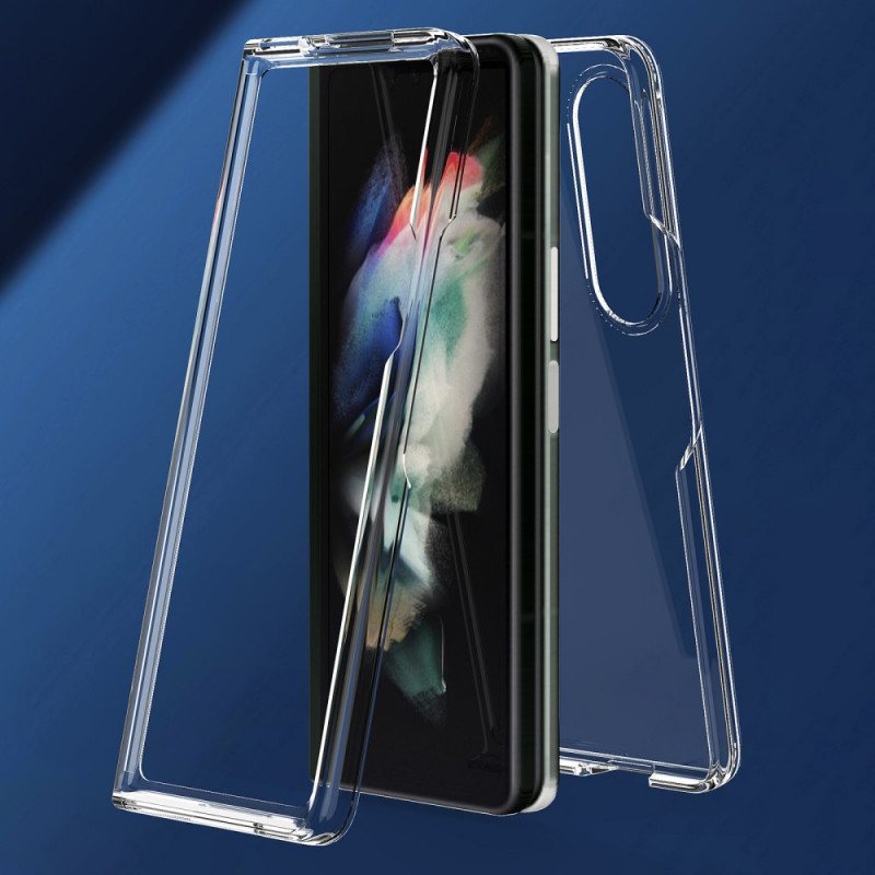 Deksel Til Samsung Galaxy Z Fold 3 5G Gjennomsiktige Fargede Kanter