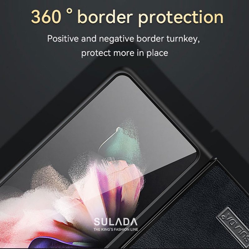 Deksel Til Samsung Galaxy Z Fold 3 5G Lær Sulada