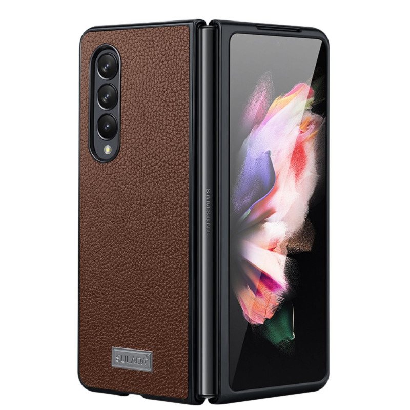 Deksel Til Samsung Galaxy Z Fold 3 5G Litchi Leather Style Sulada