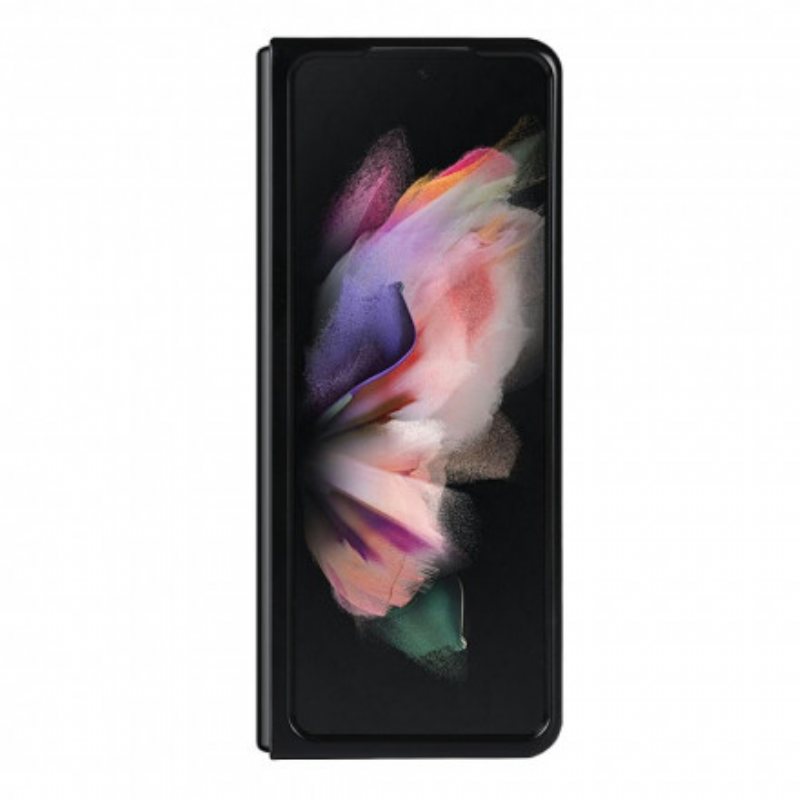 Deksel Til Samsung Galaxy Z Fold 3 5G Litchi Skinnstativ