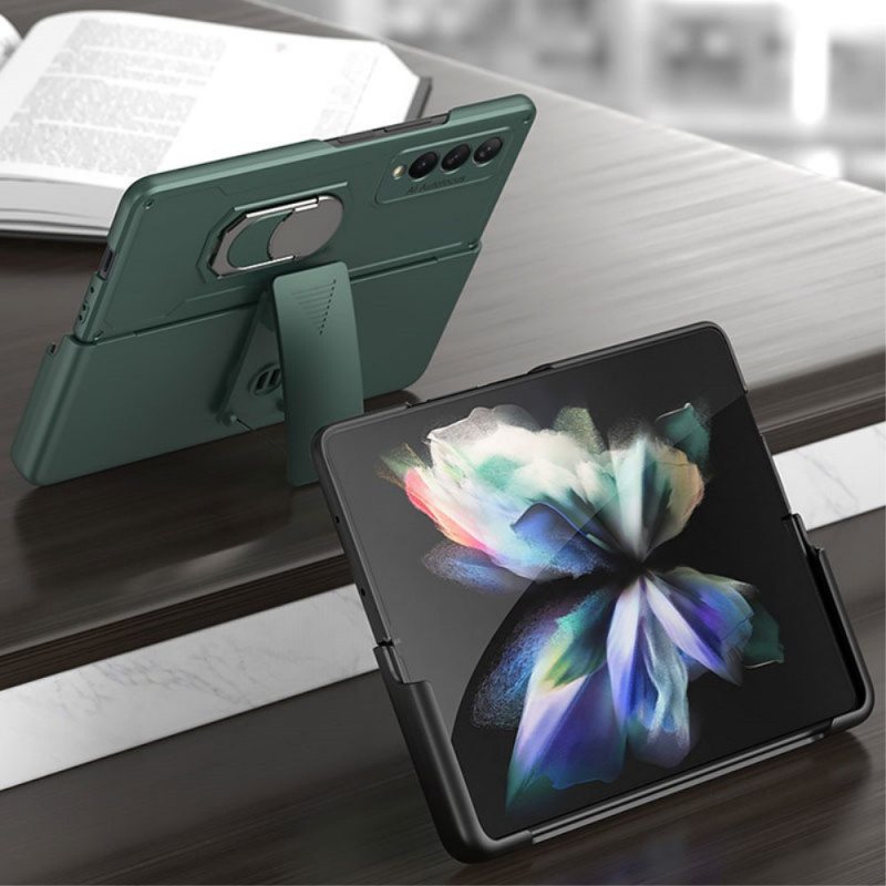 Deksel Til Samsung Galaxy Z Fold 3 5G Med Ring Og Holder Gkk