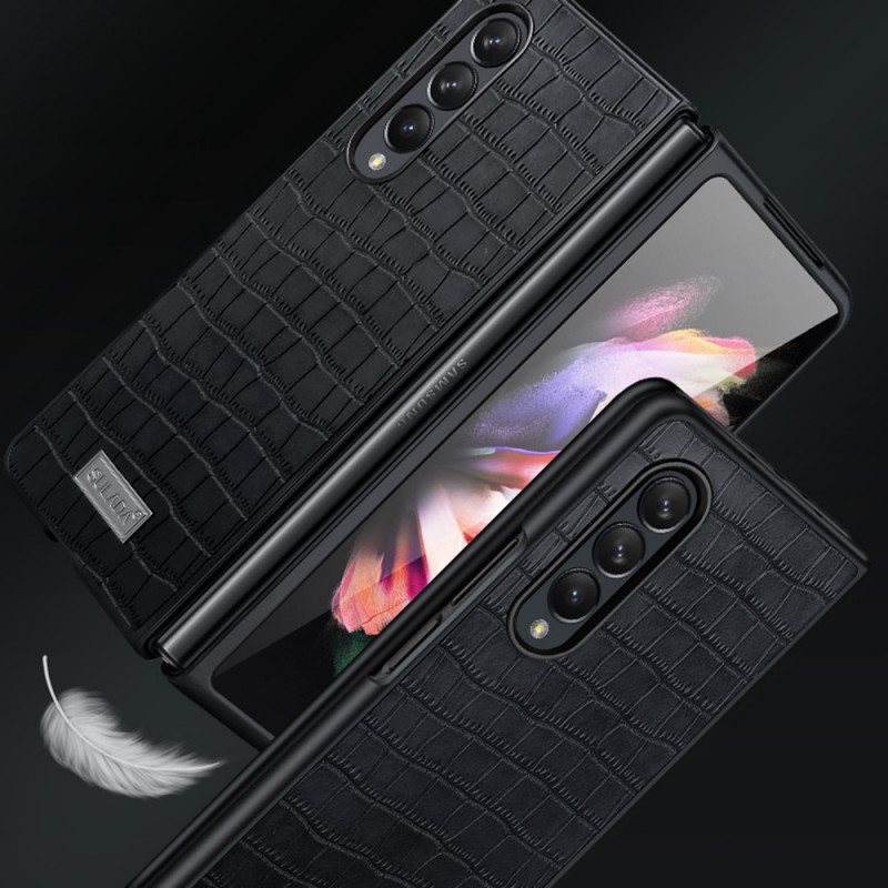 Deksel Til Samsung Galaxy Z Fold 3 5G Stil Krokodilleskinn Sulada