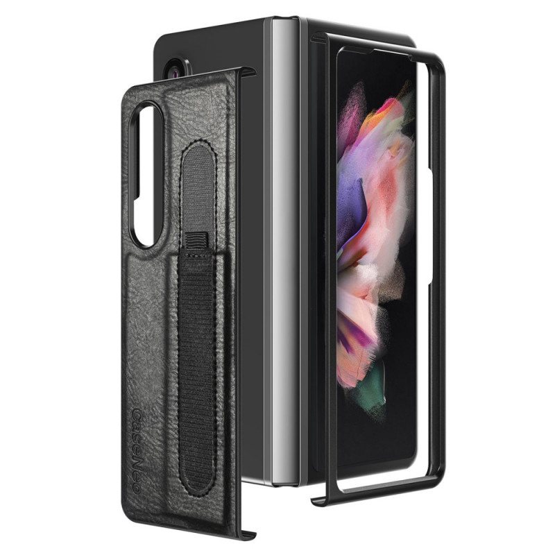 Deksel Til Samsung Galaxy Z Fold 3 5G Style Leather Stylus Holder Caseneo