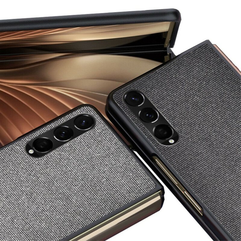 Deksel Til Samsung Galaxy Z Fold 3 5G Teksturert Skinneffekt