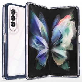 Mobildeksel Til Samsung Galaxy Z Fold 3 5G Gjennomsiktige Hybridfargede Kanter