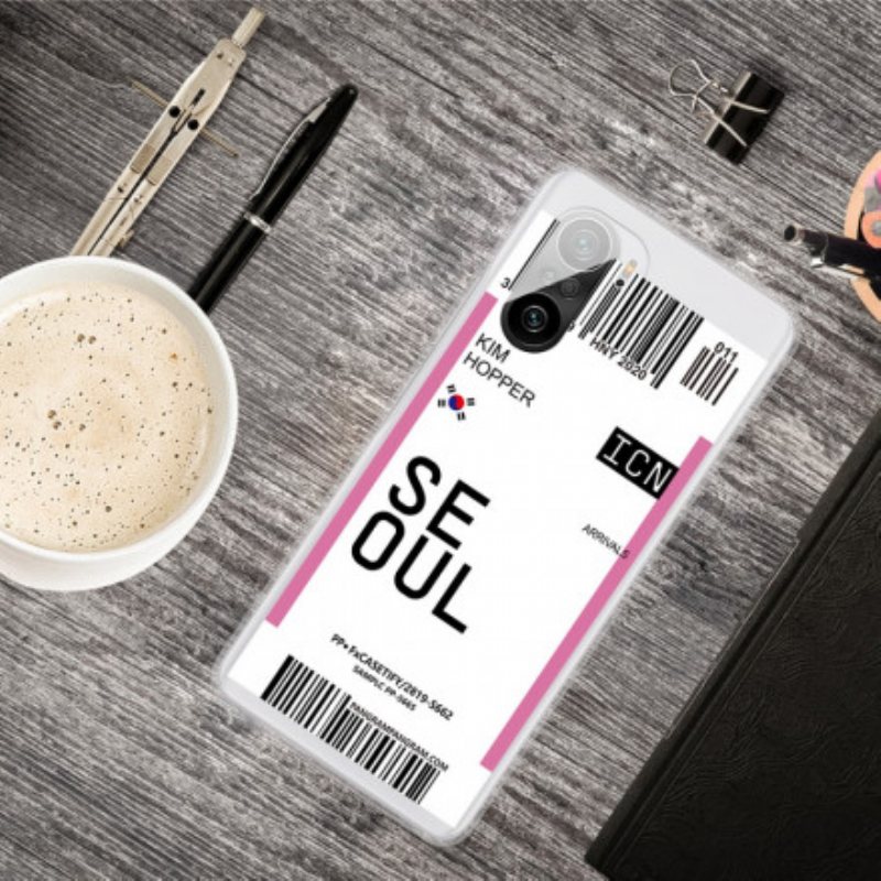 Deksel Til Xiaomi Mi 11i 5G Seoul Boarding Pass