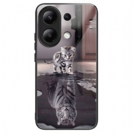 Deksel Xiaomi Redmi Note 13 4g Katt Og Tiger Herdet Glass