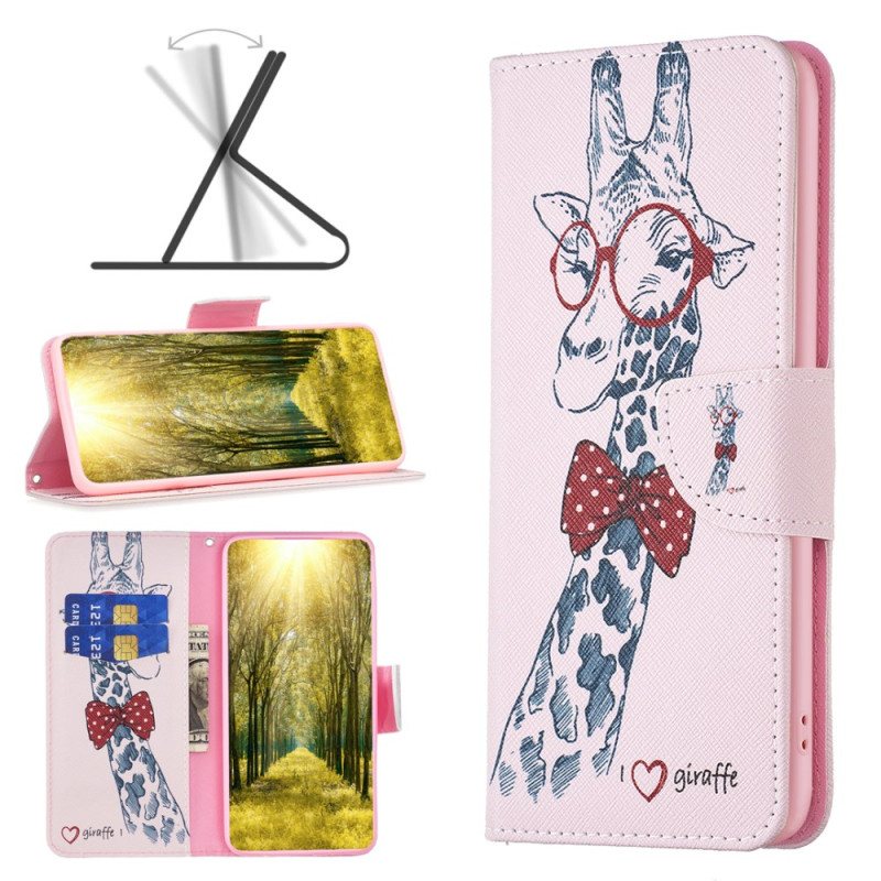 Folio Deksel Xiaomi Redmi Note 13 4g Intello Giraffe