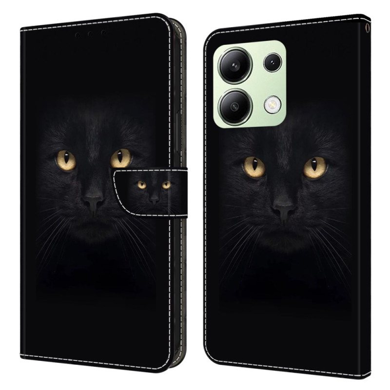 Folio Deksel Xiaomi Redmi Note 13 4g Svart Katt