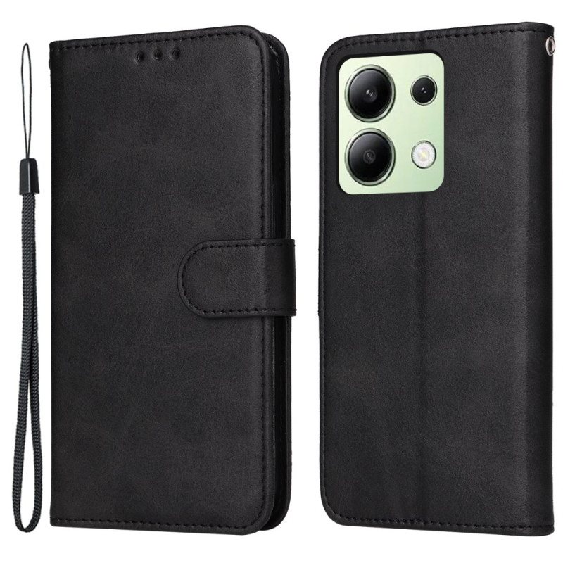 Folio Deksel Xiaomi Redmi Note 13 4g United With Strap Beskyttelse Deksel