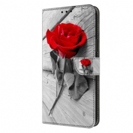 Lærdeksel Folio Deksel Xiaomi Redmi Note 13 4g Mobildeksel Rosa