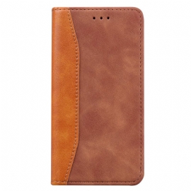 Beskyttelse Deksel Til Xiaomi 11T / 11T Pro Folio Deksel Bi-tekstur Business Leather Effect