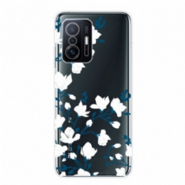 Deksel Til Xiaomi 11T / 11T Pro Hvite Blomster
