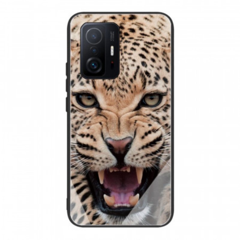 Deksel Til Xiaomi 11T / 11T Pro Leopard Herdet Glass