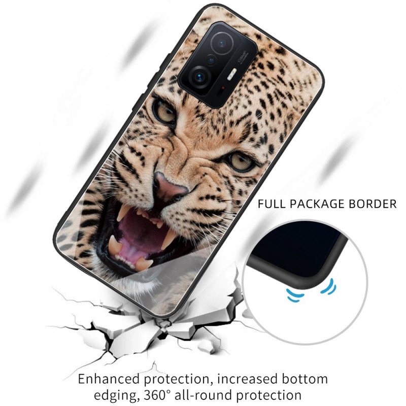 Deksel Til Xiaomi 11T / 11T Pro Leopard Herdet Glass