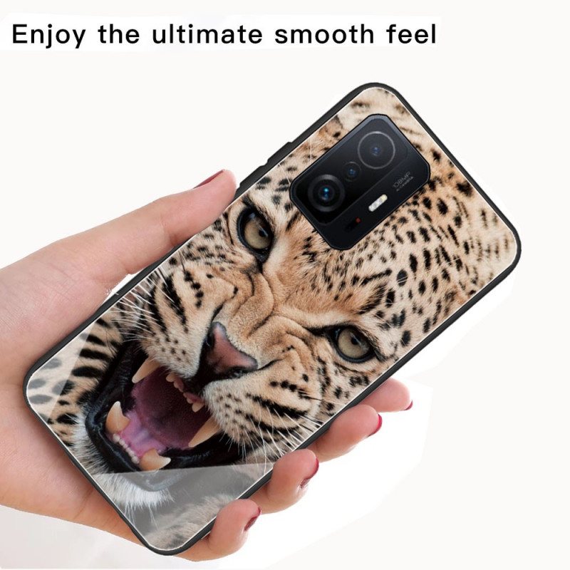 Deksel Til Xiaomi 11T / 11T Pro Leopard Herdet Glass