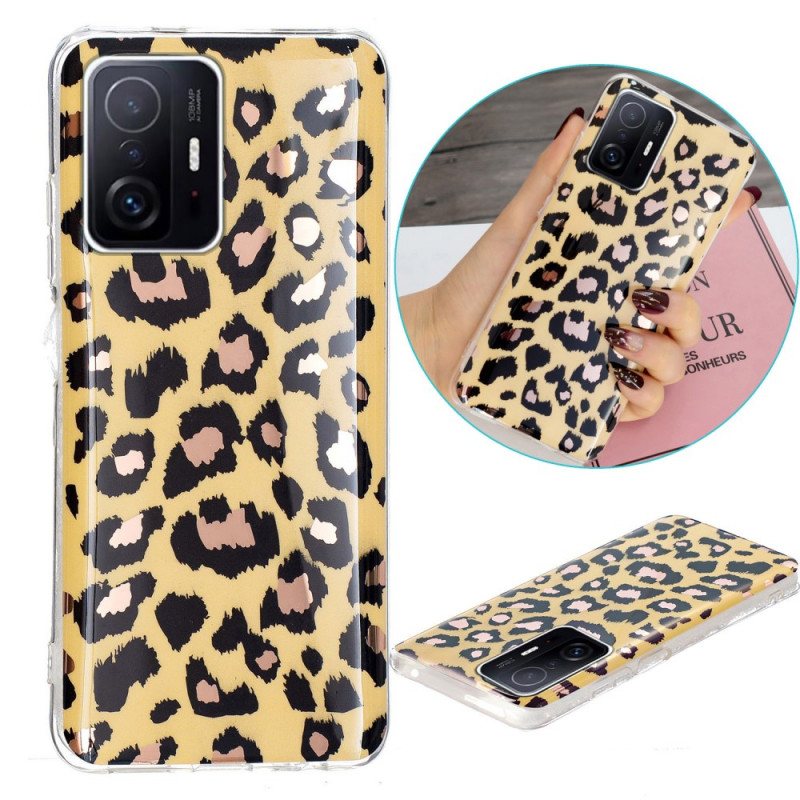 Deksel Til Xiaomi 11T / 11T Pro Marmor I Leopardstil