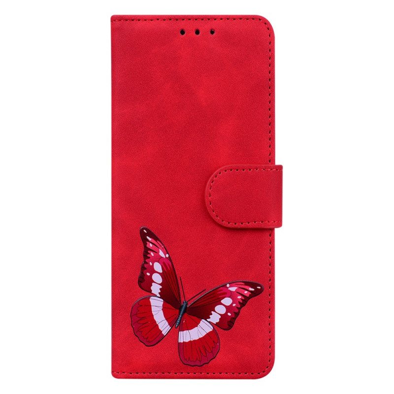 Folio Deksel Til Xiaomi 11T / 11T Pro Skin-touch Butterfly